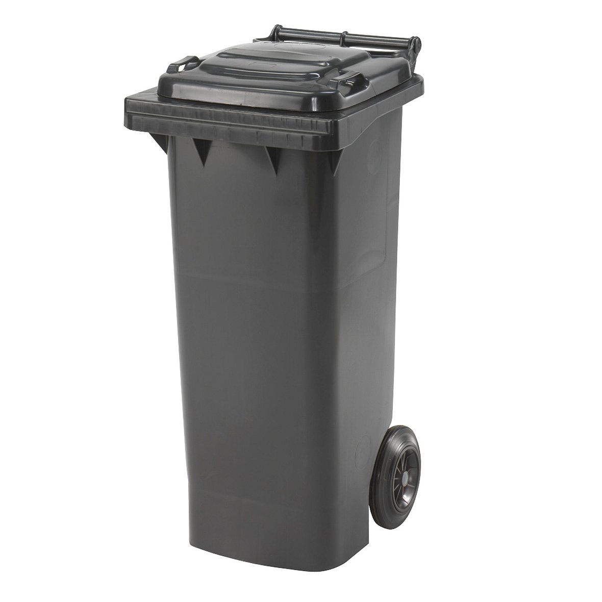 Budget wheelie bin HENRY, 930x445x525 mm, 80 L, grey AJ Products