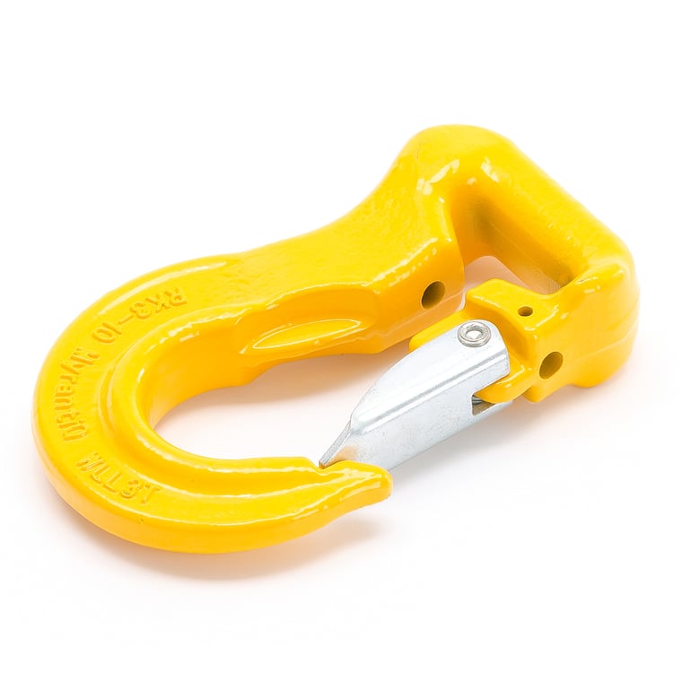 Round sling hook, 3000 kg load, yellow