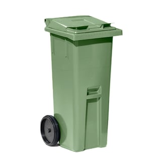 Atkritumu konteiners, 140L, zaļa