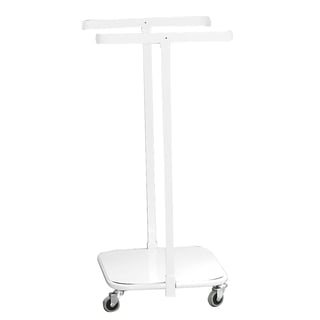 Refuse bag stand, 4 rubber wheels, 690x310x280 mm, 60 L