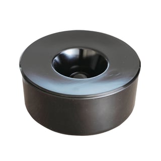 Tischascher COREY, Kunststoff, Ø 130 x H 60 mm, schwarz