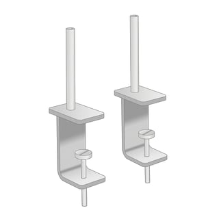 Universal brackets for the desk screens