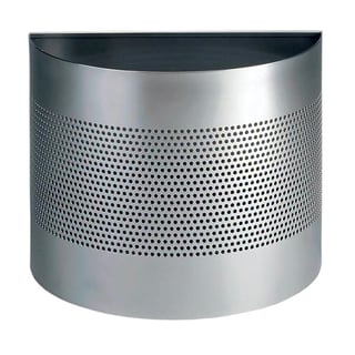 Semi-circle waste bin, 320x415x210 mm, 20 L, silver