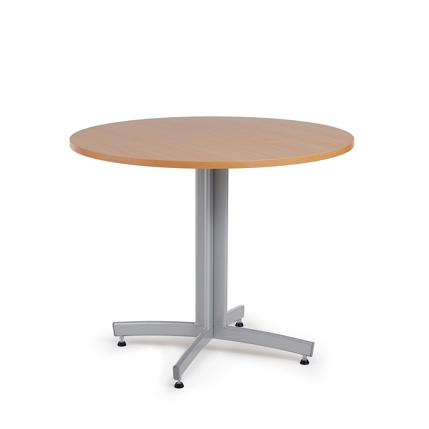Round canteen table SANNA, Ø 900x720 mm, beech, alu AJ Products