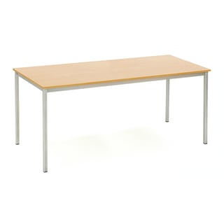 Jedálenský stôl JAMIE, 1800x800 mm, bukový laminát / šedá