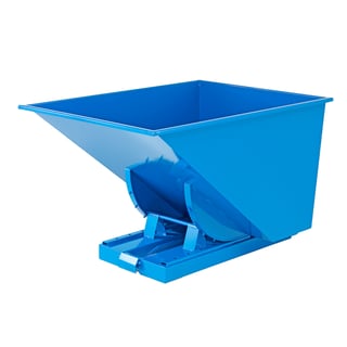 Auto self tipping skip AZURE, 1525x1215x870 mm, 900 L, blue