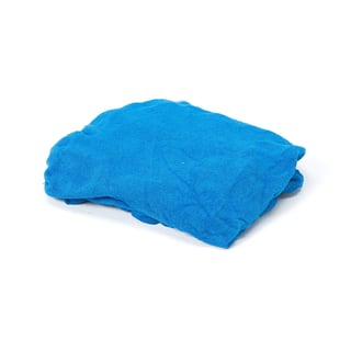 Mattress cover for thin foldable mattress, 1150x550x50 mm, blue