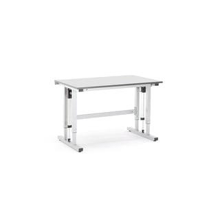 Height adjustable workbench MOTION, electric, 300 kg load, 1200x800 mm