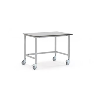 Mobilný dielenský stôl MOTION, manuálne nastaviteľný, 1200x800 mm