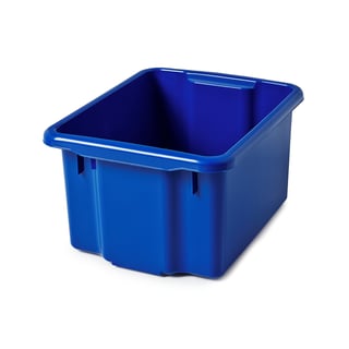 Plastkasse BLAKE, 500x365x260 mm, 33 liter, blå