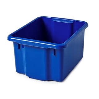 Storage box BLAKE, 600x400x350 mm, 55 L, blue