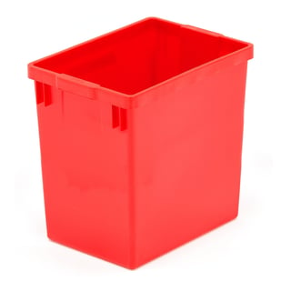 Källsorteringsbehållare, 29 liter, röd