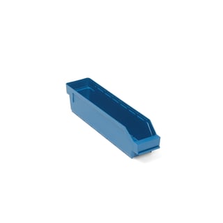 Component bins REACH, 400x90x95 mm, 2.1 L, blue
