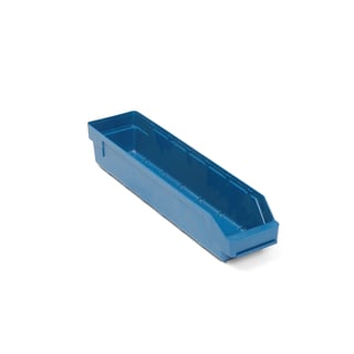 Component bins REACH, 500x120x95 mm, 3.8 L, blue