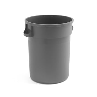 Plastic waste container DOUGLAS, 120 L, grey