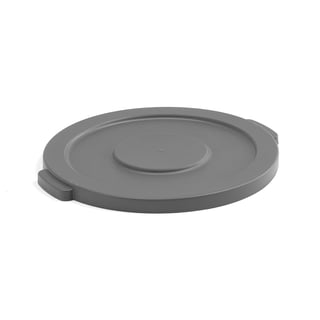 Lid for plastic waste container, grey