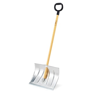 Snow shovel, wooden handle, 500x360 mm