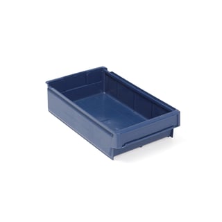 Plastový box DETAIL, Š 230 x H 400 x V 100 mm, modrý