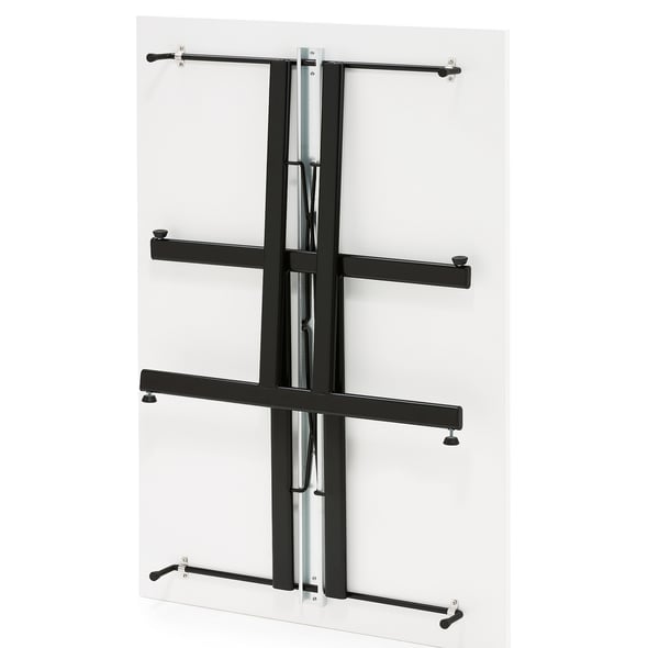 Collapsible table EMILY, 1200x800x720 mm, white, black AJ Products