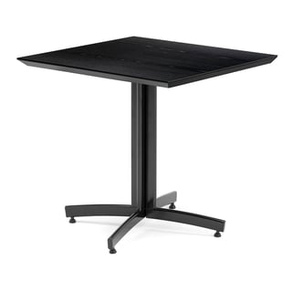 Kavárenský stolek SANNA, 700x700 mm, černá/černá