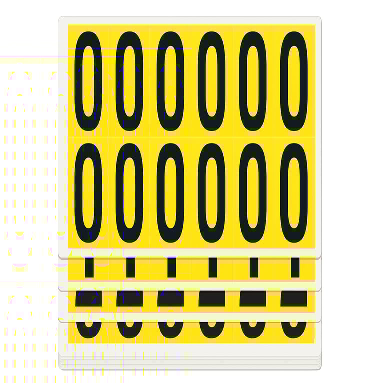 Self adhesive numbers 09, 56x21 mm AJ Products