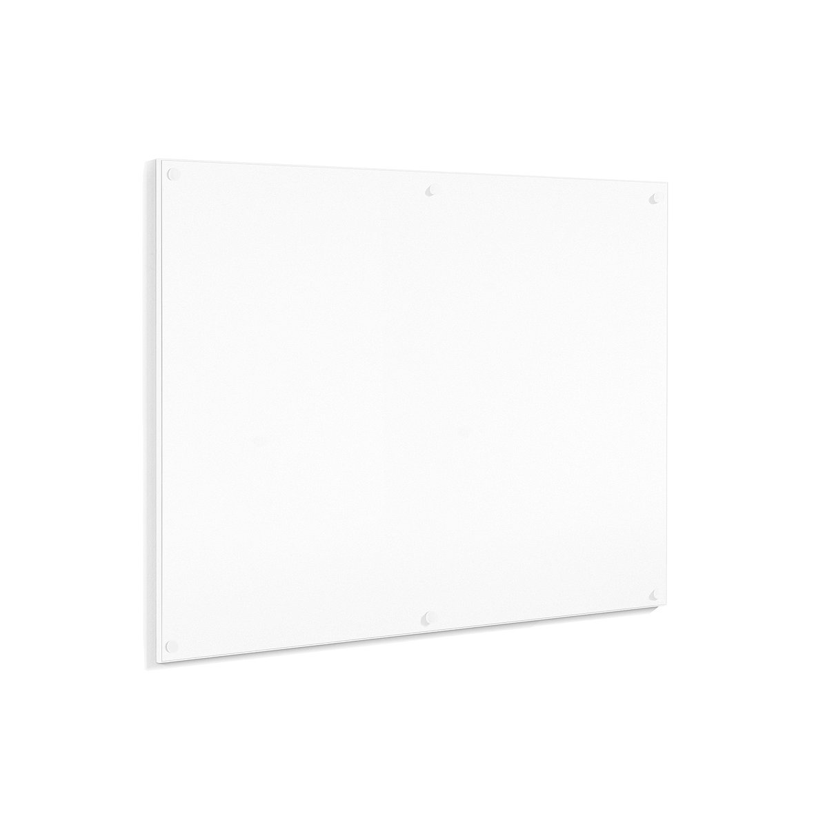 Frameless whiteboard, 1779x1176 mm, white edging | AJ Products