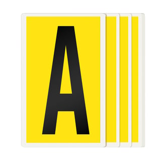 Self adhesive letters A-Z, 230x140 mm