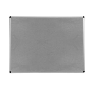 Nástenka s hliníkovým rámom MARIA, 1200x900 mm, šedá