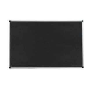 Notice board MARIA, 2000x1200 mm, black, alu frame