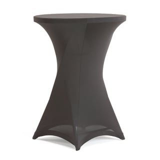 Stretch cover for bar table CLARA, black