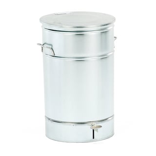 Putzwollbehälter LISTON, Ø 410 x 630 mm, 70 l, verzinkt