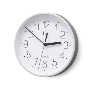 Standard wall clock, Ø 225 mm, white