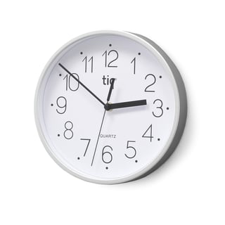 Zegar ścienny, Ø225 mm, biały