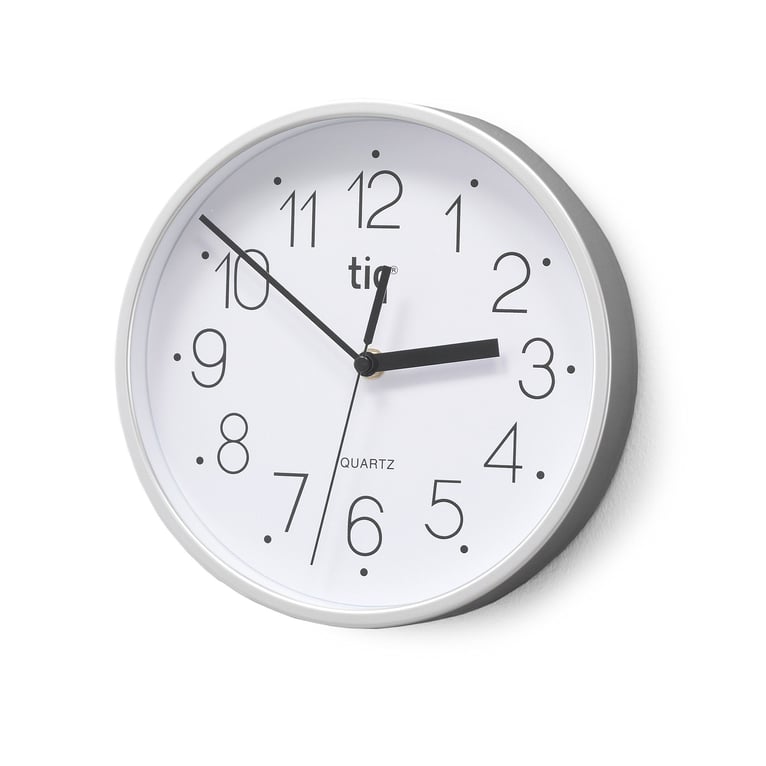 Standard wall clock, Ø 225 mm, white AJ Products