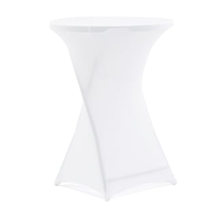 Stretch cover for bar table CLARA, white