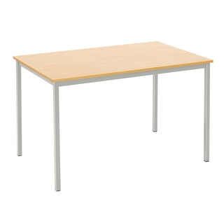 Jedálenský stôl JAMIE, 1200x800 mm, bukový laminát / šedá