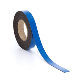 Popisovatelná magnetická páska, 25 mm, délka 20 m, modrá