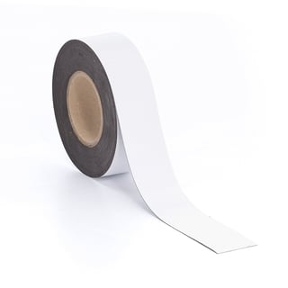 Magnētiska lente, 50 mm x 20 m, balta