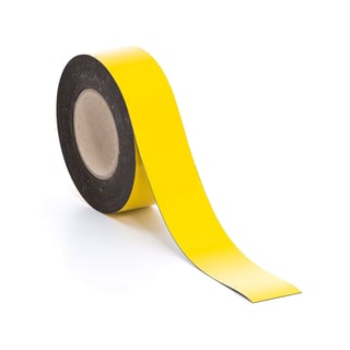 Taśma magnetyczna, 50 mm x 20 m, żółty