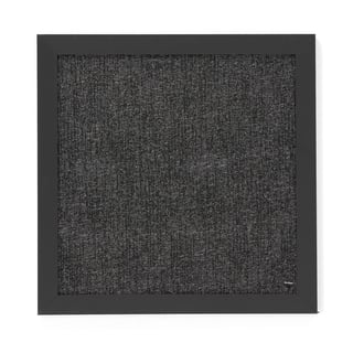 Notiztafel ANGELA, 450 x 450 mm, schwarz/grau