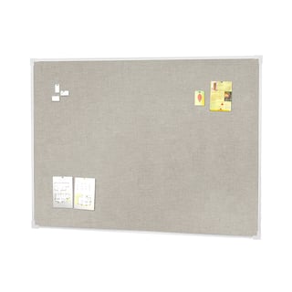 Notice board ELIZA, 1200x900 mm, light grey, alu frame