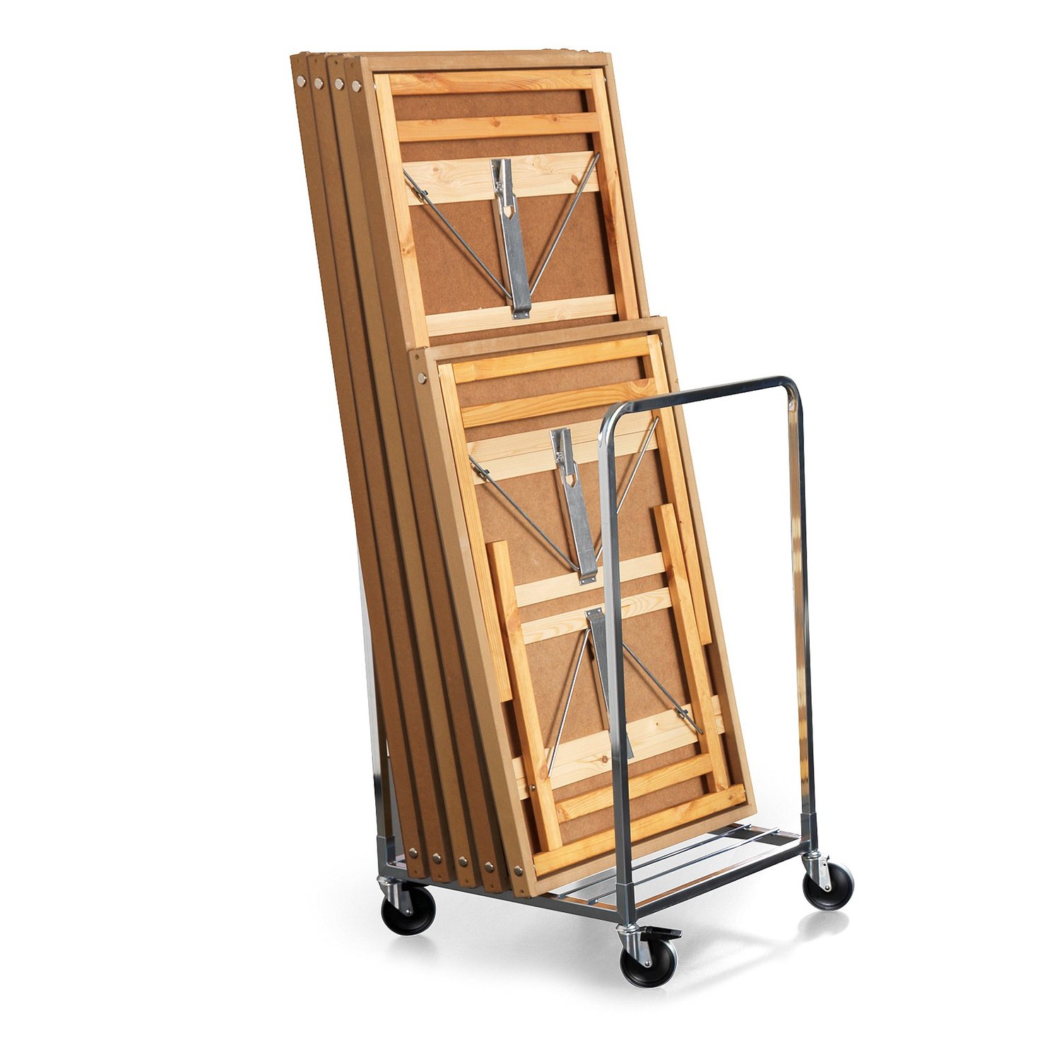 Table trolley, max. 10 tables, 760x700x1230 mm, galvanised | AJ Products