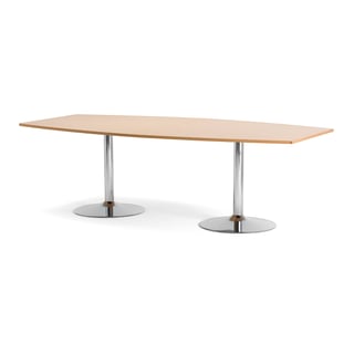Flexus konferencijski stol, osnovna jedinica, 2400x1200x750 mm, bukva