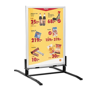 Swing sign stand, 500x700 mm, alu lacquered
