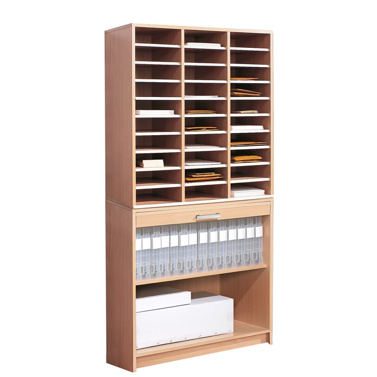 Mail sorting unit MESSENGER, table model, birch | AJ Products