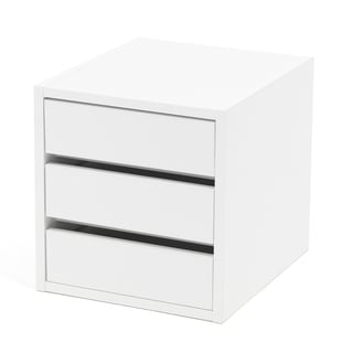 3 drawer unit, 375x360x410 mm, white