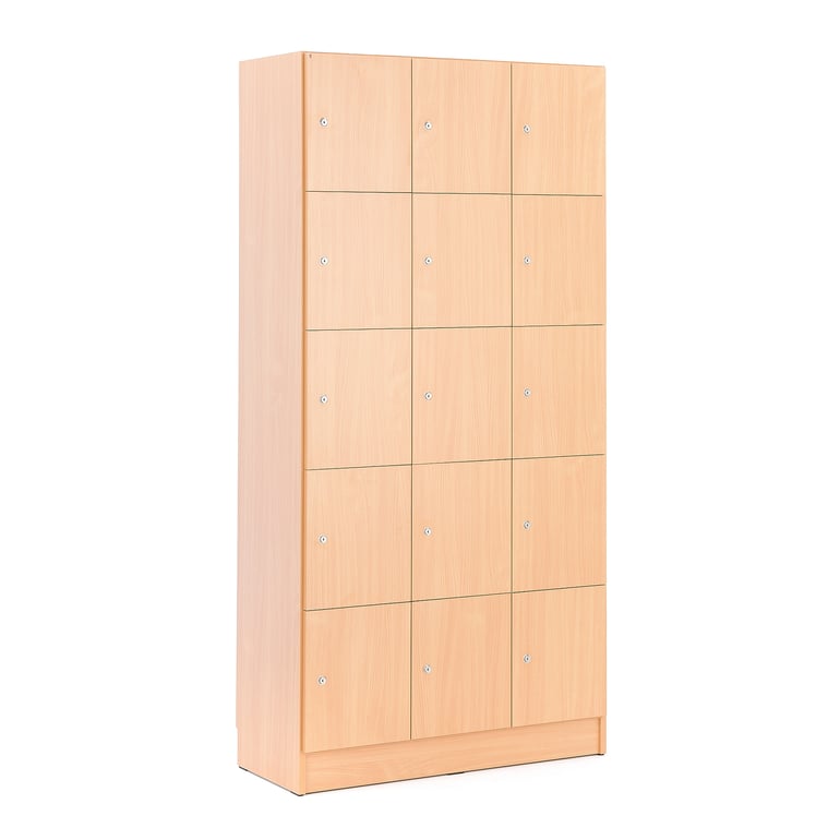 Schlie fachschrank 3 module 15 f cher h 1935 x 960 x 410 mm laminat