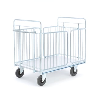 Distribution trolley CARRIER with side gates, 1400x850x1180 mm