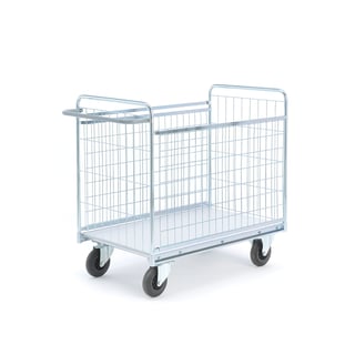 Wire mesh distribution trolley CARRIER, 1190x650x1030 mm