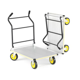 Skladací plošinový vozík SWITCH, nosnosť 300 kg, 610x900 mm